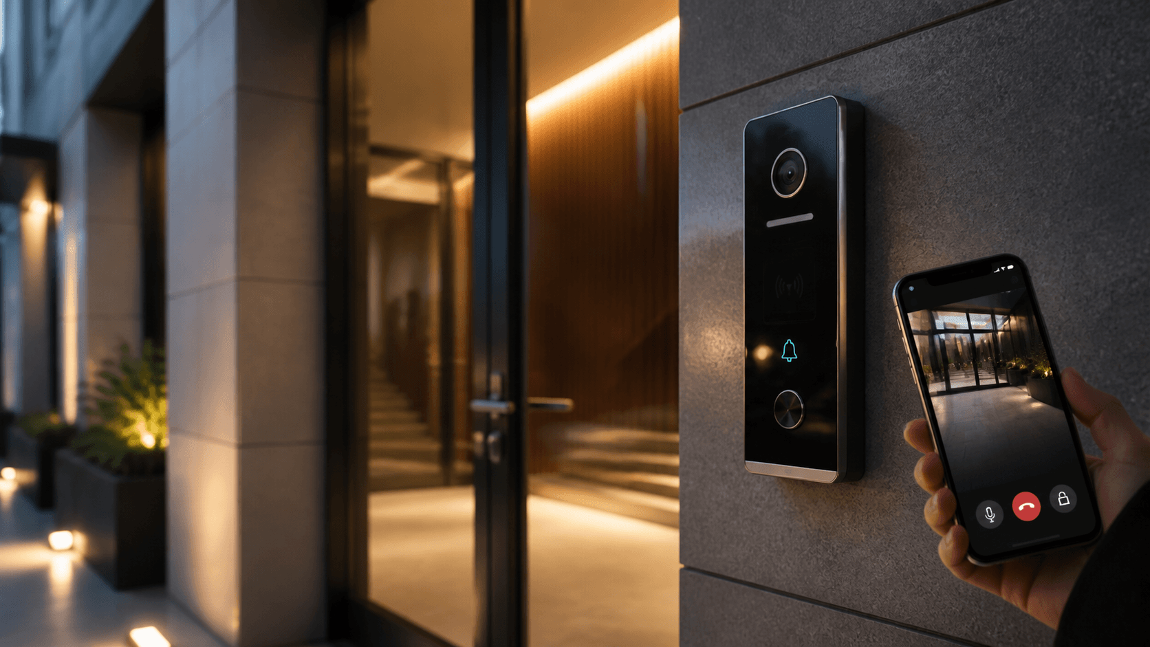 smart VISIONS doorbell system - Premium smart intercom and door entry system